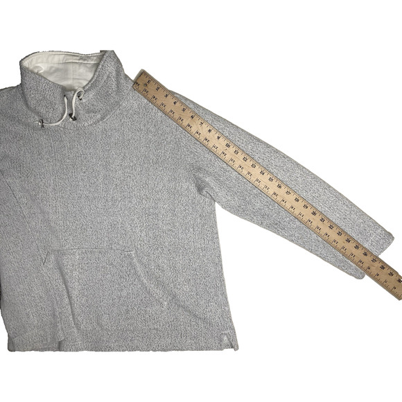 Orvis Cowl Neck Sweater Womens Large Gray Long Sleeve Cozy Pullover Normcore - Picture 8 of 9